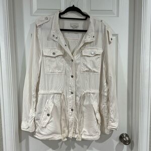 Off White Loft Utility Jacket, Size Large